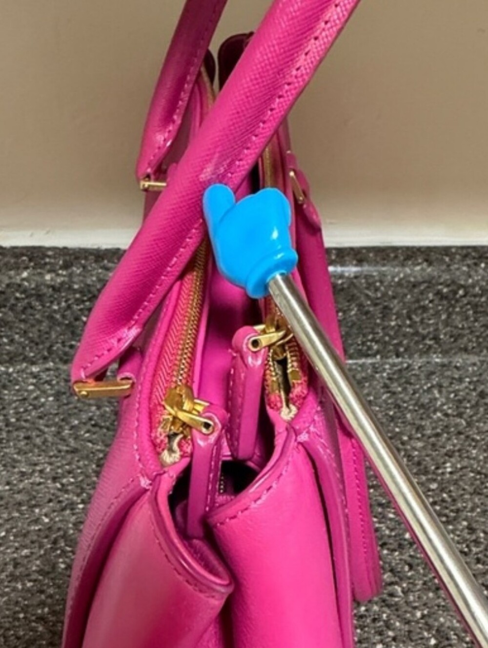 Authentic MCM Bright Pink Satchel - Picture 12 of 16